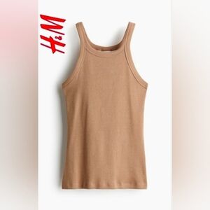 H&M Basics Beige Tank EUC Size M